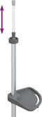 vidaXL - Doucherekje - 4-laags - telescopisch - hoekmodel - aluminium - zilver