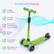 LifeGoods HappyStep - Kinderstep - 3 Lichtgevende LED Wielen - Hoogte Verstelbaar - Groen