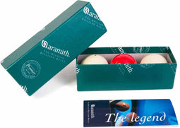 Aramith Caramboleballen - Rood, Wit, Wit – 61,5 mm