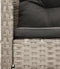vidaXL - 6-delige - Tuin - Sofa - Set - met - Kussens - - - Lichtgrijs - Poly - Rattan