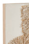 J-Line Wanddecoratie Ibiza Canvas/Verf Creme/Wit Assortiment Van Twee