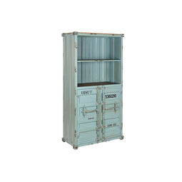 Planken Home ESPRIT Turkoois Hemelsblauw Metaal Hout MDF 87 x 44 x 168,5 cm