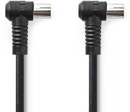 Nedis CSGP40120BK15 - Coax antennekabel - 150 cm - 120 dB afscherming - Zwart