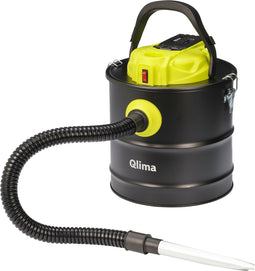 Qlima ASZB1018 - Aszuiger - 18L - 120 Watt - Accu 18 Volt - Pelletkachel - Barbecue - Open Haard