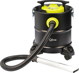 Qlima Aszuiger ASZ 2020 - 1200 W - Opvangbak 20 L - Incl. Blaasfunctie en Wasbare Filter - 3m Kabel - Geschikt voor Pelletkachel, Open Haard, Barbecue, Werkplaats