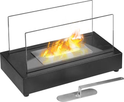 Qlima FFB 105 - Bio-Ethanol Sfeerhaard - Veiligheidsglas - Dubbele brander