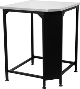 Cozze® Corner Table - Hoektafel Buitenkeuken - Roestvrijstalen Werkblad 705x705 mm - Zwart