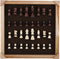 Engelhart 150230 - Schaakset 40x40 cm - Luxe Houten Schaakbord Esdoorn & Walnoot - Koning 77 mm - Opbergsysteem - Colourbox