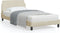 vidaXL - Bedframe - zonder - matras - 100x200 - cm - stof - crèmekleurig