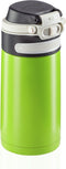 Leifheit thermosbeker Flip - 350 ml - RVS - groen