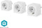 Nedis SmartLife - Slimme Stekker - WiFi - 3680W - Geaard - Wit (3 stuks)