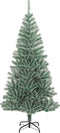 vidaXL - Kunstkerstboom - met - 300 - LED's - kerstballen - en - sneeuw - 240 - cm