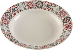 Diep bord Versa Kastanjebruin Porselein