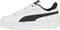 PUMA Carina Street - Dames Sneakers - SoftFOAM+ - Wit/Zwart - Maat 38,5