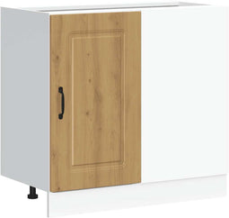 vidaXL - Keuken - onderkast - Kalmar - bewerkt - hout - artisanaal - eikenkleur