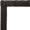 vidaXL Tuintafel met acaciahouten blad 90x90x75 cm poly rattan zwart
