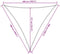 vidaXL - Zonnezeil - 160 - g/m² - driehoekig - 5x5x5 - m - HDPE - blauw