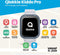 Qlokkie Kiddo Pro - GPS horloge kind - Smartwatch kinderen - GPS tracker kind met nauwkeurige locatiebepaling - GPS horloge kind met simkaart - Stel veilige zones in - SOS functie - Whatsapp - Grijs