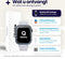 Qlokkie Kiddo Pro - GPS horloge kind - Smartwatch kinderen - GPS tracker kind met nauwkeurige locatiebepaling - GPS horloge kind met simkaart - Stel veilige zones in - SOS functie - Whatsapp - Grijs