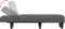 vidaXL - Chaise - longue - stof - donkergrijs