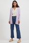 Vila VIRIL OPEN L/S KNIT CARDIGAN - Dames Vest - Zachte brei kwaliteit - Pastel Lilac - M