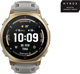 Amazfit T-Rex 3 Pro - Smartwatch - AMOLED-display 1.32" - Goud (Grijs)