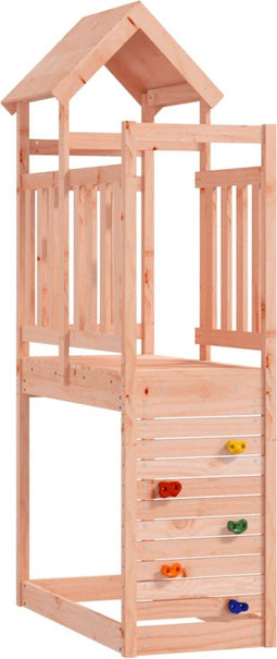 vidaXL Speeltoren met rotswand 53x110,5x214 cm massief douglashout