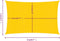 vidaXL - Zonnezeil - 160 - g/m² - rechthoekig - 4x6 - m - HDPE - geel