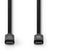 Nedis CCGW64750BK10 - USB-C 3.2 Gen 2-kabel - 4K-beeldresolutie - Zwart