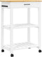 vidaXL - Keukentrolley - MONZA - 60x40x90 - cm - massief - grenenhout