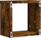 vidaXL - Muur - Cube - Planken - 2 - st - Smokey - Eiken - 26x15x26 - cm - Geengineerd - Hout