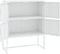vidaXL - Hoge - kast - 80x35x100 - cm - staal - wit