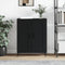 vidaXL - Dressoir - 69,5x34x90 - cm - bewerkt - hout - zwart
