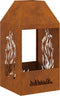 vidaXL - Vuurkorf - 50x50x100 - cm - Verweerd - Staal
