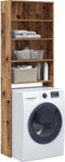 vidaXL - Wasmachinekast - 64x24x190 - cm - oud - houtkleurig