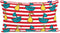 Kussenhoes HappyFriday Mr Fox Flying Boy Multicolour 50 x 30 cm