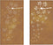 vidaXL - Wanddecoratie - tuin - 2 - st - bloemenontwerp - 105x55 - cm - cortenstaal