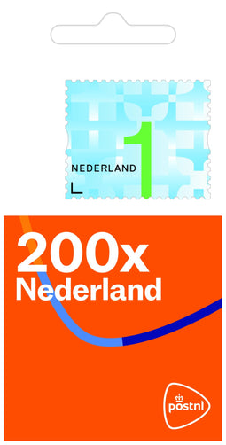 Quantore - Postzegel Nederland Waarde 1 zelfklevend rol à 200 stuks