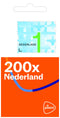 Quantore - Postzegel Nederland Waarde 1 zelfklevend rol à 200 stuks