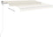 vidaXL - Luifel - handmatig - uittrekbaar - 350x250 - cm - crèmekleurig