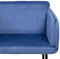 Leunstoel Synthetisch materiaal Blauw Metaal