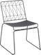 Mica Decorations Bueno - Tuinstoel - Retro design - Grijs - 53 x 55 x 77 cm