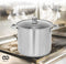 Infinity Goods Soeppan - 9L - Glazen Deksel - RVS - Inductie en Gas - Vaatwasserbestendig - 24 CM