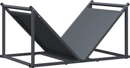 vidaXL - Brandhoutrek - 70x43x34,5 - cm - koudgewalst - staal - antracietkleurig