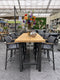 Tierra Outdoor Bartuintafel - Bartafel Rustiek - Teakhout - 210x80x105cm