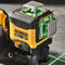 DeWalt DCE089NG18 12 / 18V Li-ion accu zelfnivellerende 3x 360 graden kruislijnlaser in koffer - 3 lijnen - 35m - Groen