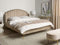 AMBILLOU - Tweepersoonsbed - Taupe - 160 x 200 cm - Fluweel