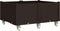 vidaXL - Plantenbak - met - wielen - 100x80x54 - cm - polypropeen - bruin