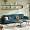 vidaXL - Slaapbank - 2-zits - fluweel - blauw