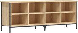 vidaXL - Schoenenkast - 131x35x50 - cm - bewerkt - hout - sonoma - eikenkleurig
